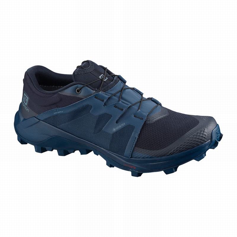 SALOMON UK WILDCROSS GTX - Mens Trail Running Shoes Navy,WOYX02148